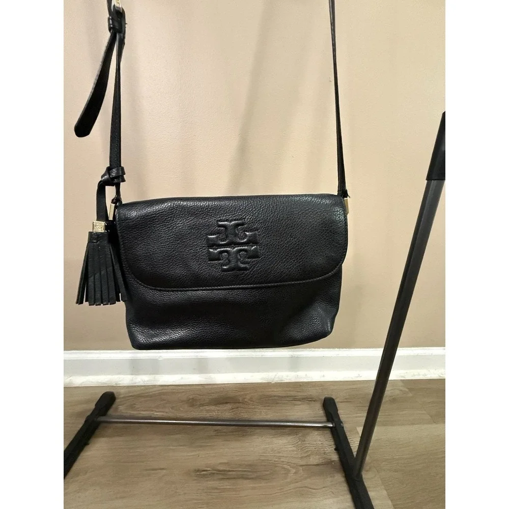 Tory Burch black crossbody leather